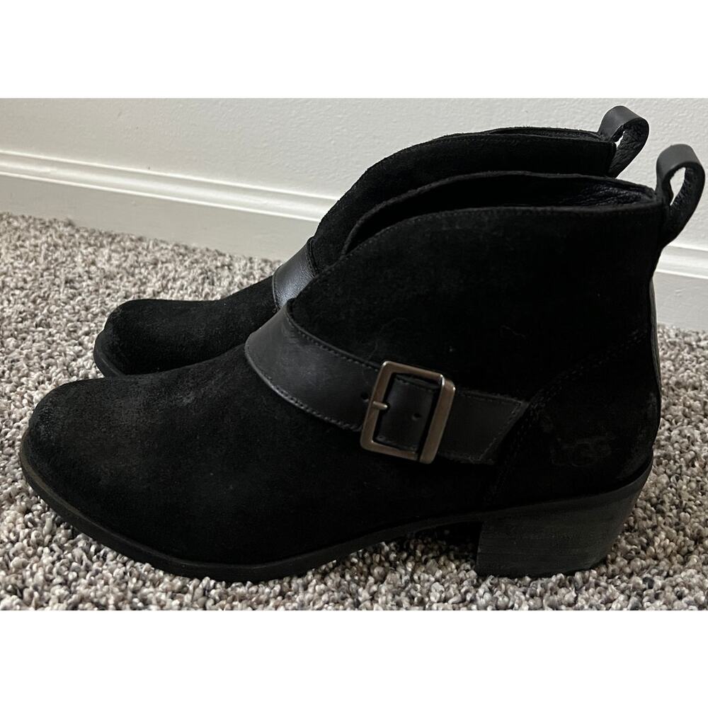 UGG wright belted ankle boots women's size 7 - Picture 2 of 7